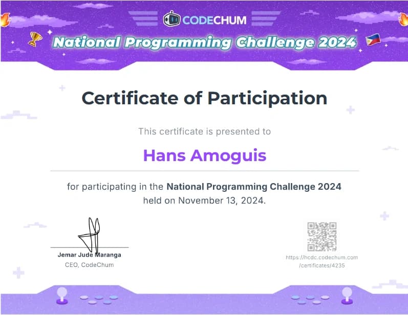 National Programming Challenge 2024